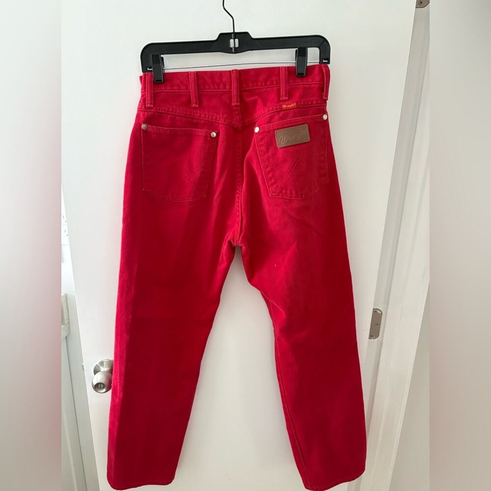 Final price* 80s Wrangler Jeans in cherry red - Picture 8 of 9